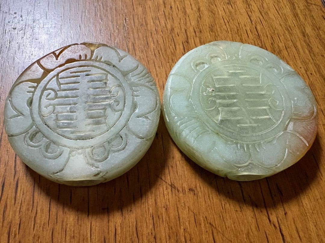 石？玉？の中国的置物　中国美術　2点まとめて5.5cm 51gと50g