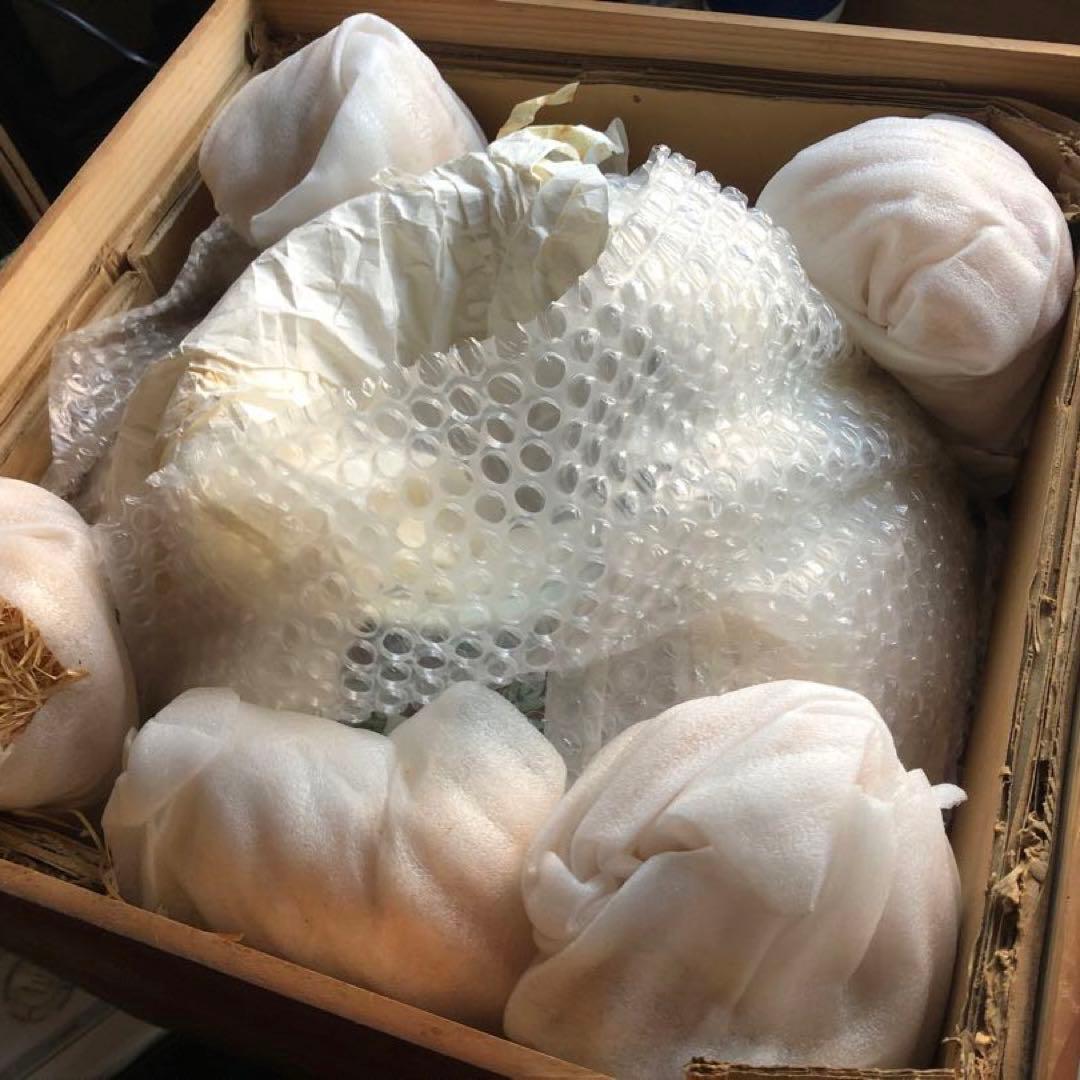 五代佐藤走波染錦唐子遊図つぼ　心和む優しい色使い　高さ約36.5cm約7.2kg