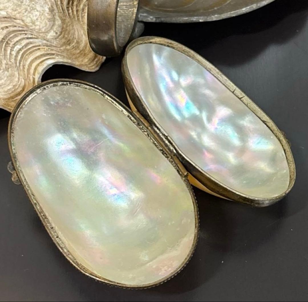 France製 マザーオブパール アンティークロザリオケース