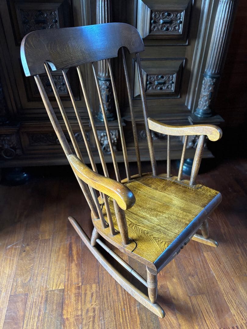 引き取り限定価格　飛騨産業 キツツキ 木製 ロッキングチェア