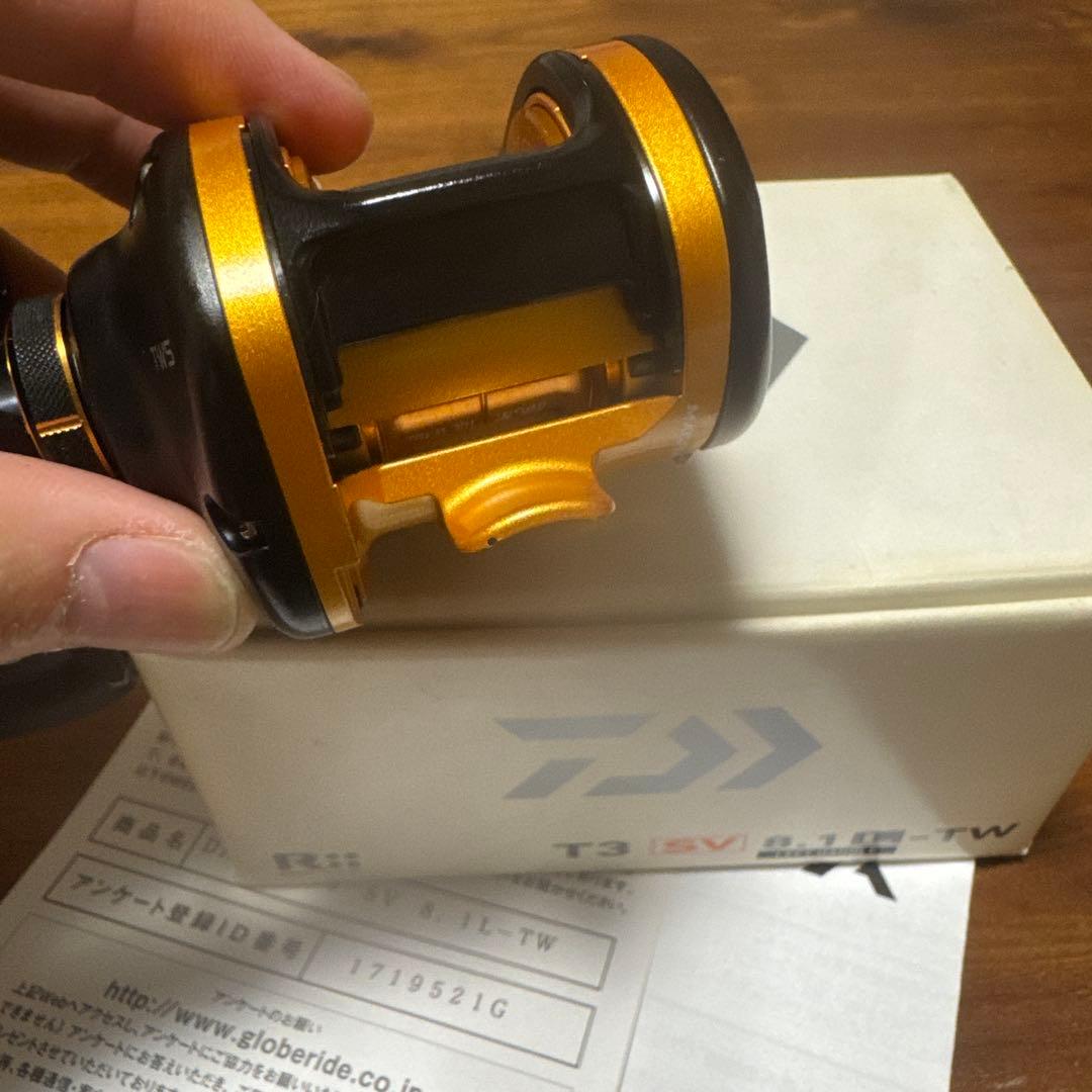 隣*ん様 ダイワ　T3 SV8.1L-TW ベイトリール 左巻き