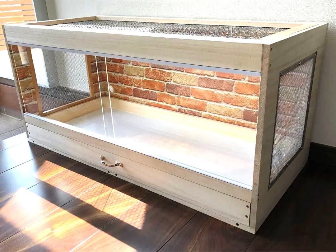 新品未使用　木製ケージ　ハリネズミ　ハムスター　小動物　爬虫類　両生類