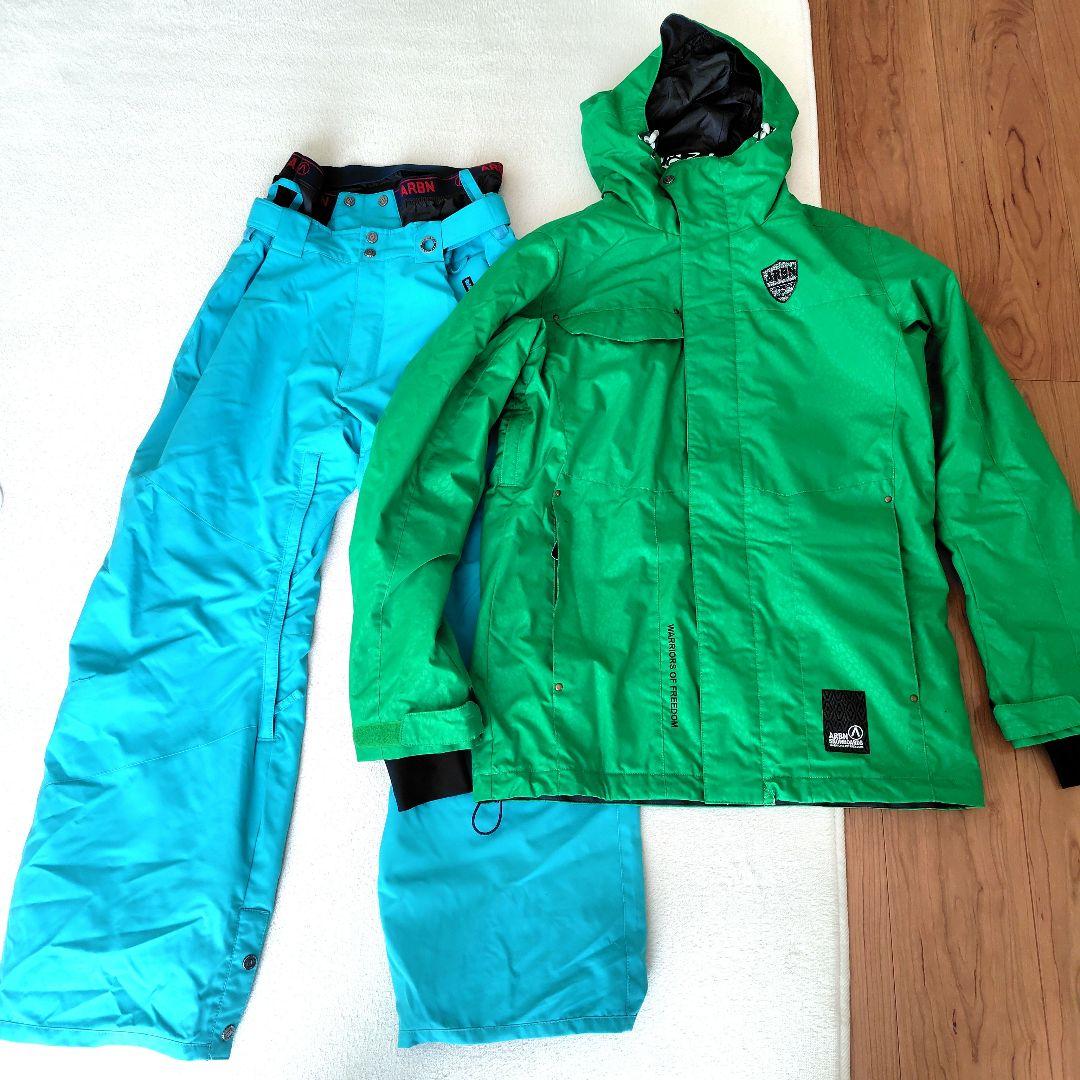 ARBN BOARDS / アシックス　ウェア上下　グリーン／ターコイズ