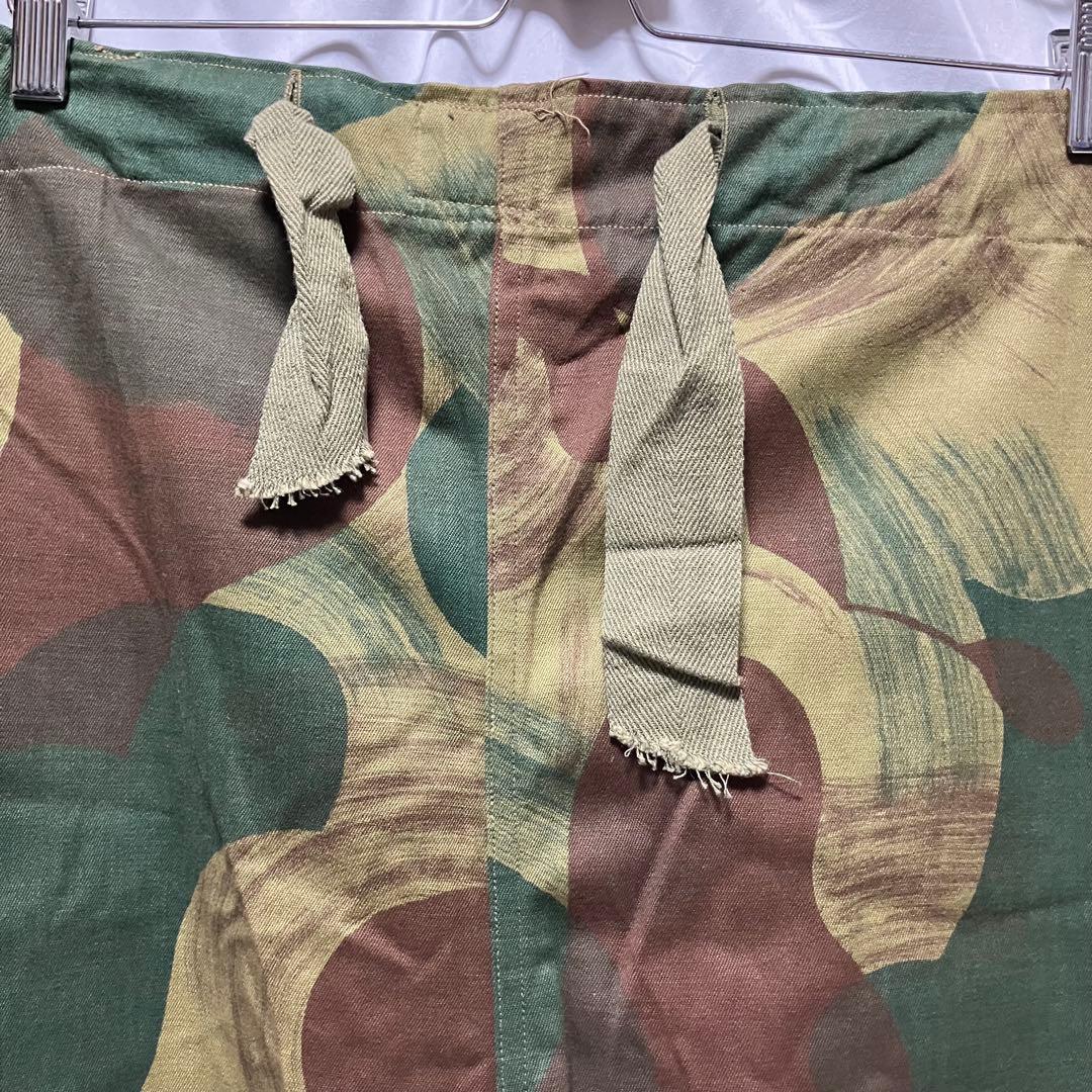 ベルギー軍　50's ブラッシュストロークカモ　dead stock 実物　前期