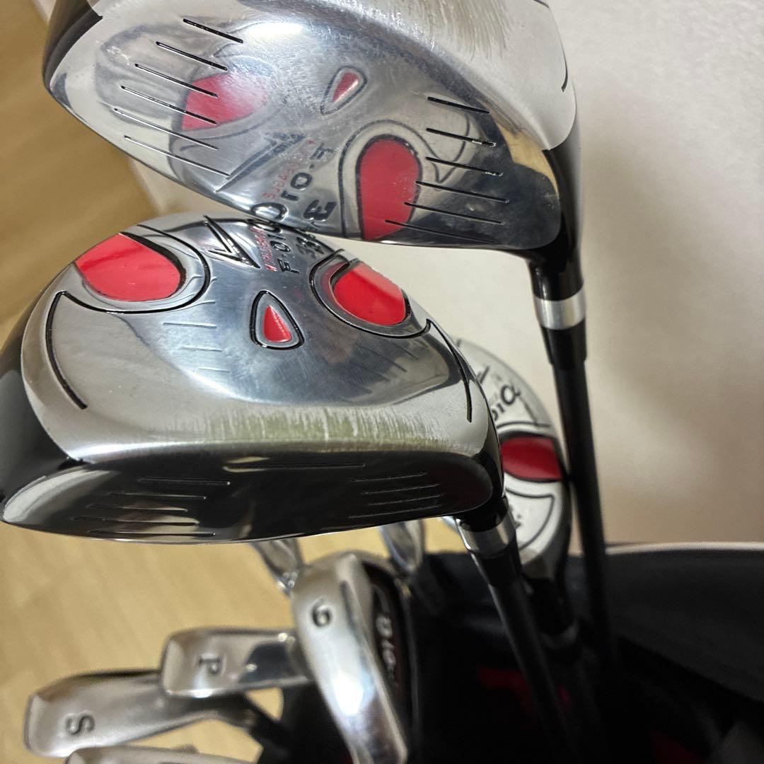 レフティ左利き用　WORLD EAGLE F-01α ゴルフクラブセット　10本