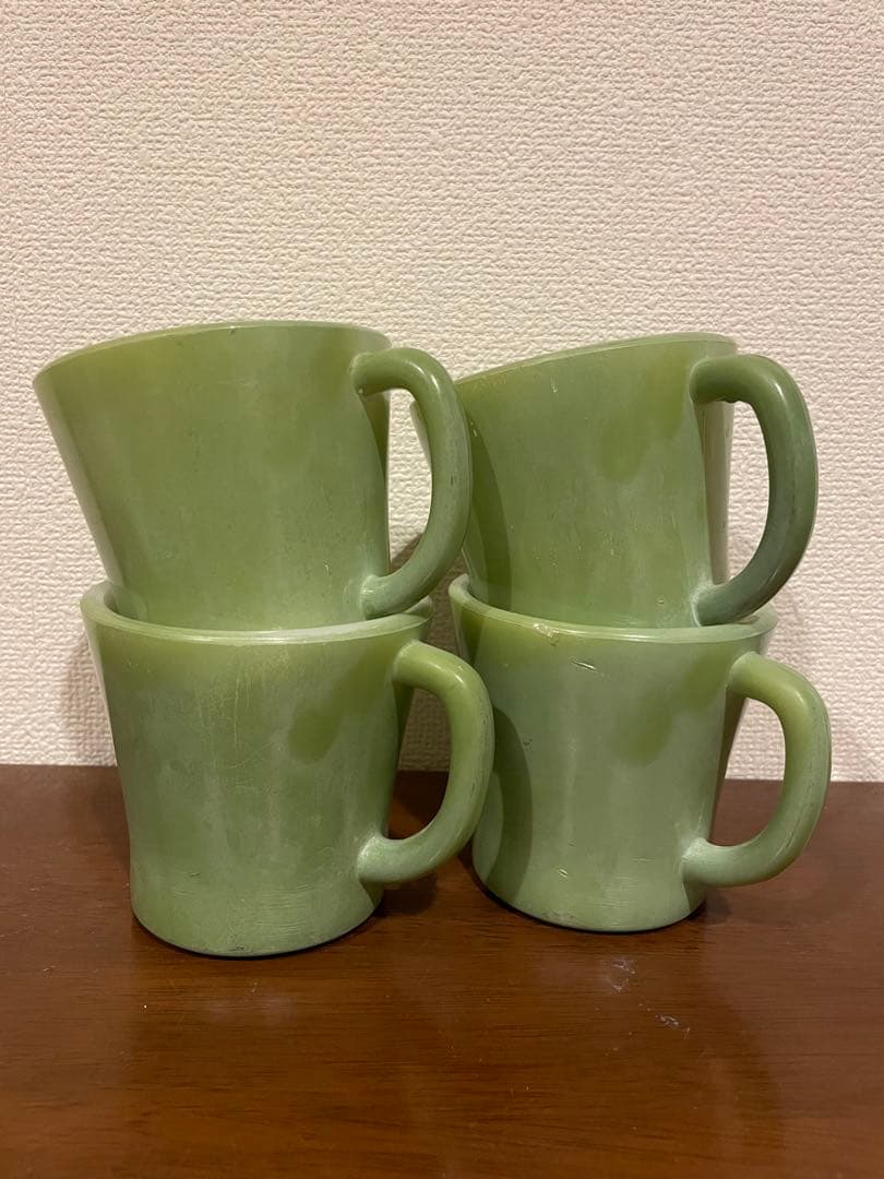 Glasbake　グラスベイク　Dハンドルミルクガラスマグ