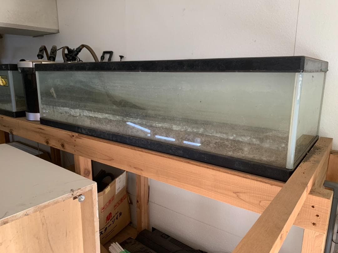 大きめ ガラス水槽 使用済品 中古 汚れあり 引き取り限定(埼玉)