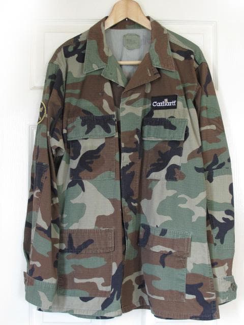 NATO 迷彩服 Lサイズ コットン Carharttワンポイントワッペン