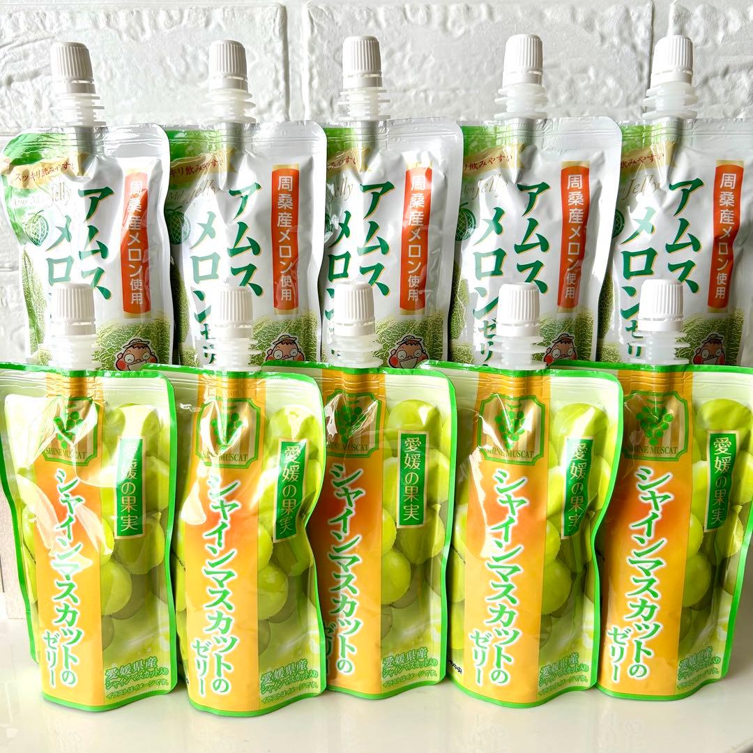 愛媛の飲むゼリー & カップゼリーセットʕ•ᴥ•ʔ