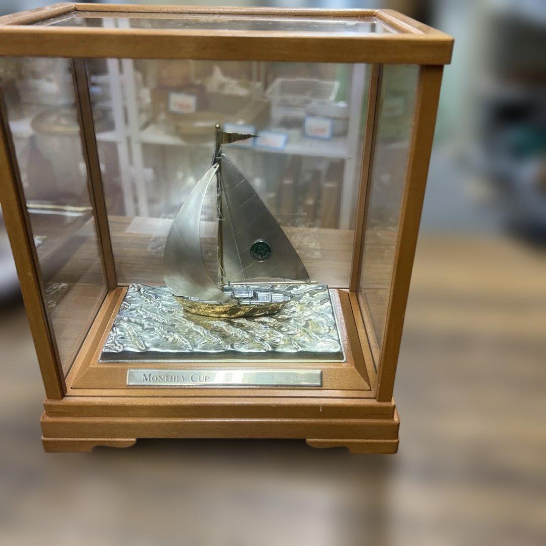 ヨット 置物 刻印 モンティホールカップ ヨット模型