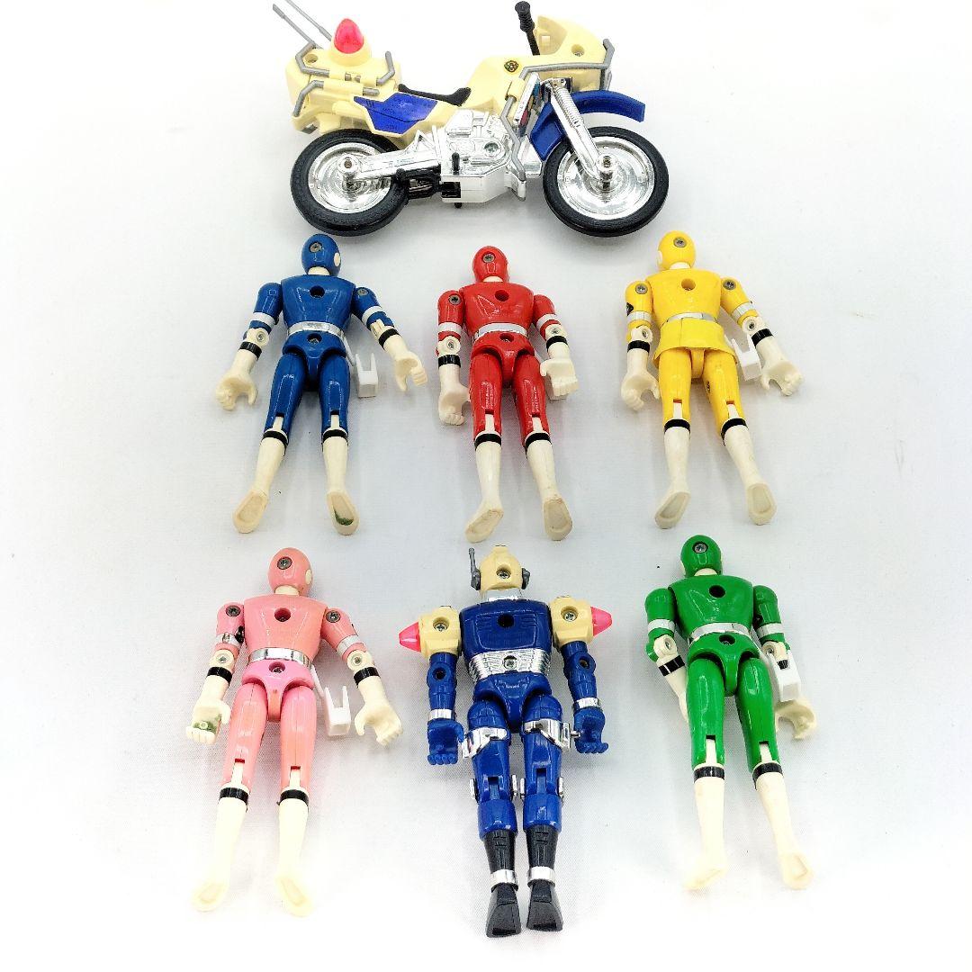 当時物 激走戦隊カーレンジャー 激走ヒーロー アクションフィギュア 6種セット