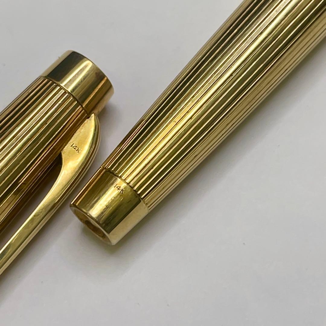 レア 希少 PLATINUM プラチナ 万年筆 14Kボディ 18Kペン先