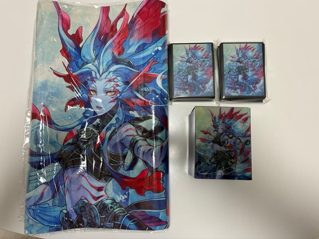 mtg ティシャーナの潮縛り　デッキケース、プレイマット、スリーブ2個　セット