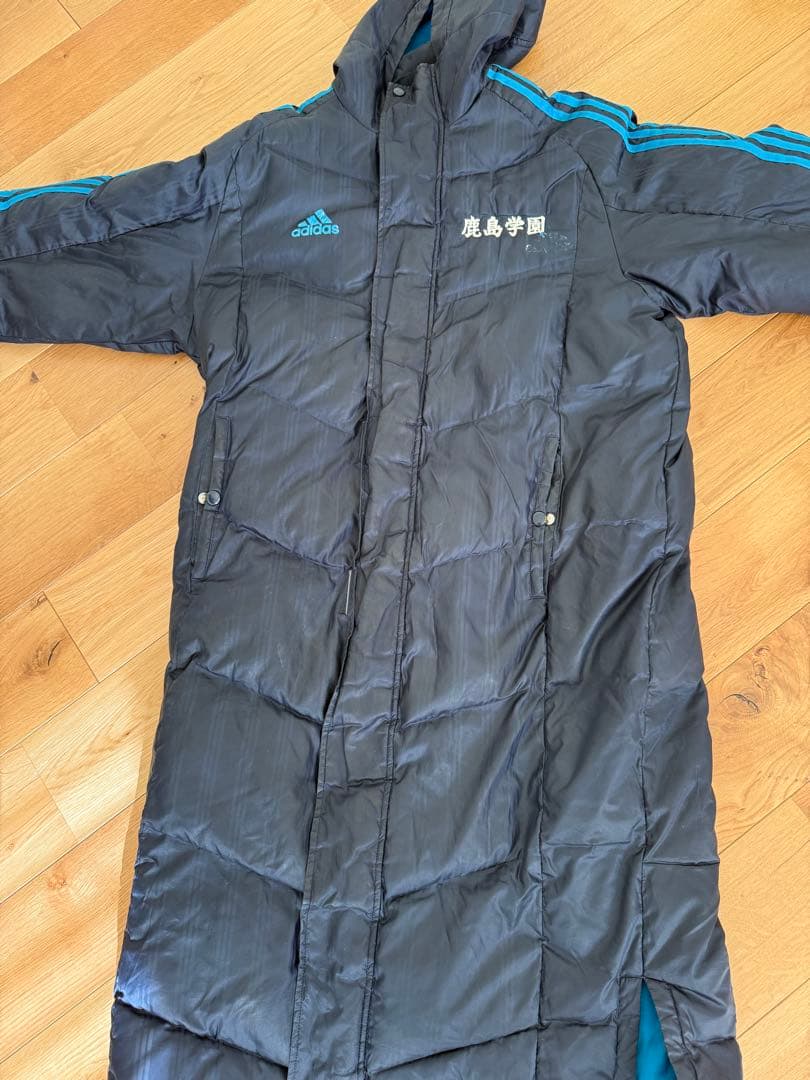 鹿島学園 ベンチコート フード付き