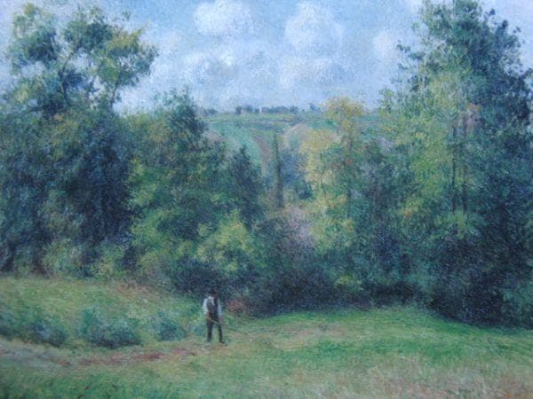 カミーユ・ピサロ、エヌリーの道　眺望、希少な画集より、状態良好