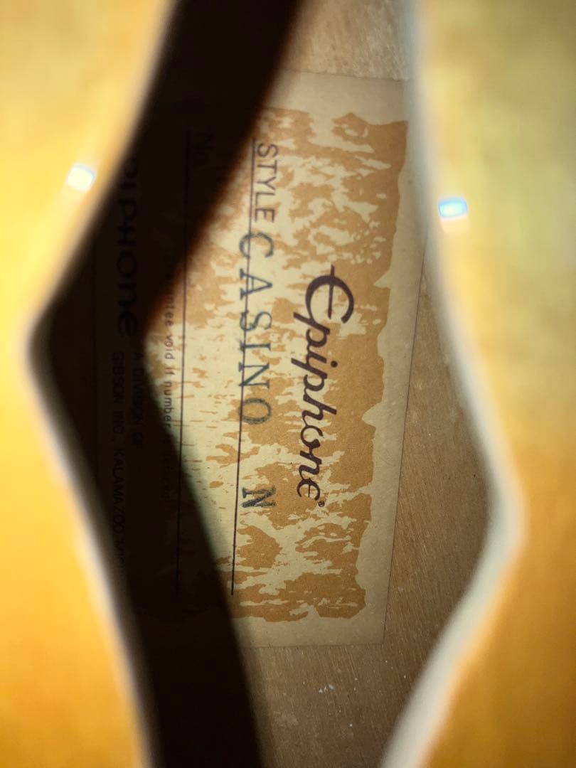 Epiphone Casino マツモク ベージュ期　日本製