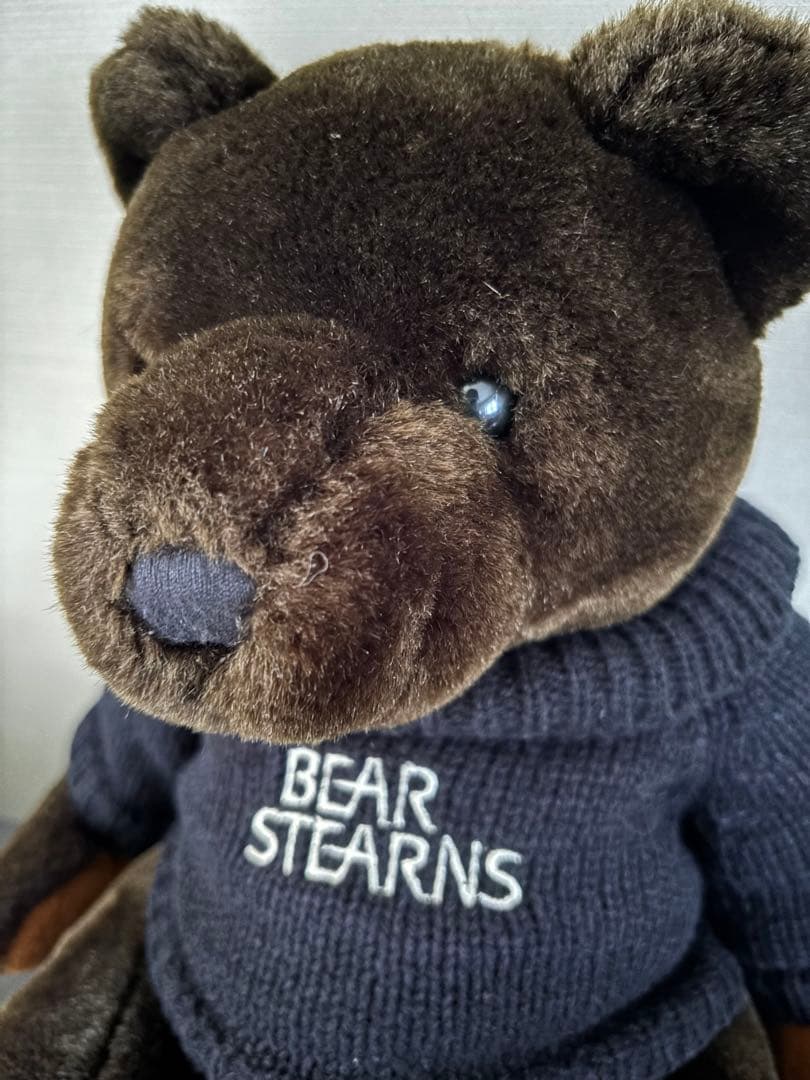 BEAR STEARNS ぬいぐるみ ロゴ入りセーター付き