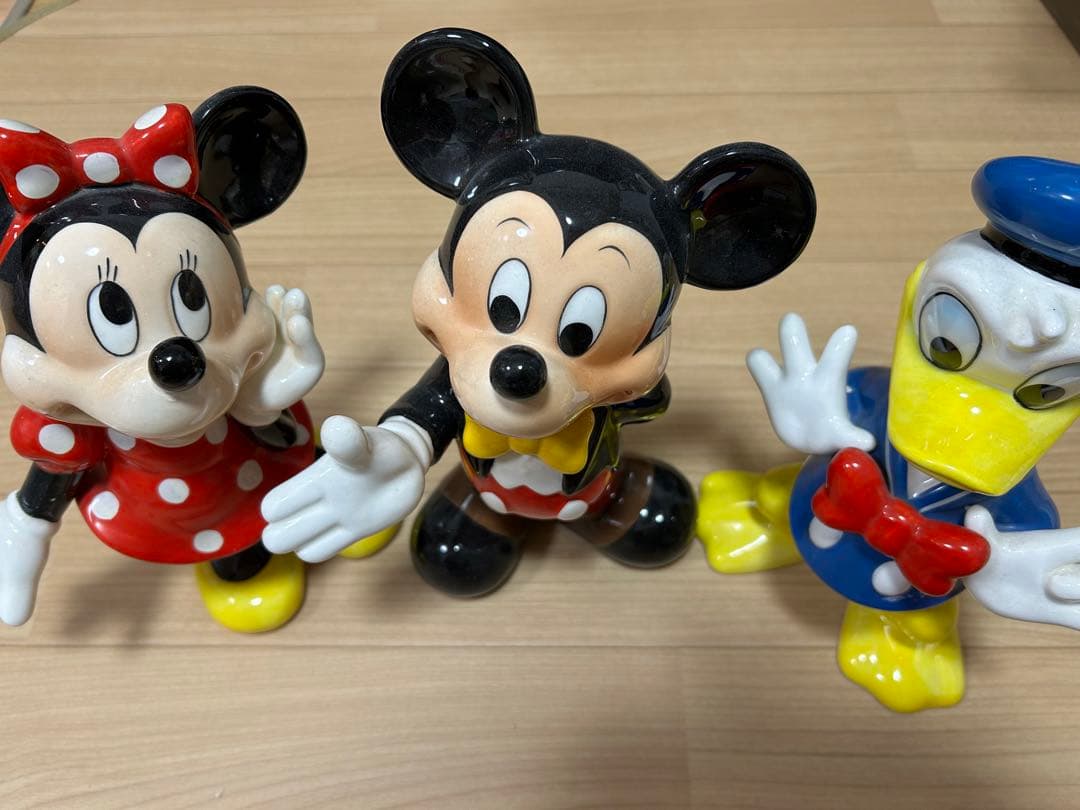 ミッキー ミニー ドナルド 陶器 置物 レア