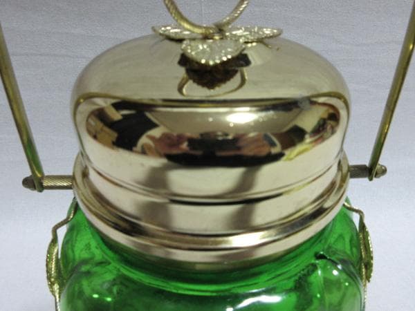 TERADA WAREガラスキャンディーポットオルゴール付昭和平成レトロ未使用品