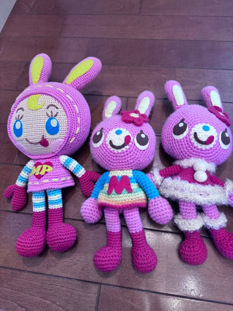 レトロ　レア　メゾピアノmezzo ベリエ　ぬいぐるみ ウサギキャラクター 3体