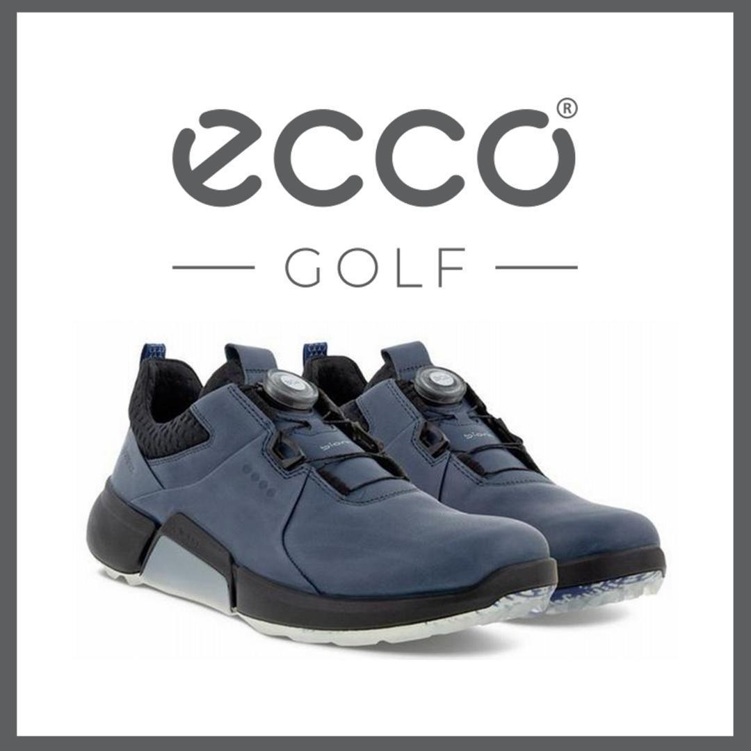 ○★新品未使用 エコー バイオムハイブリッド4 ゴルフシューズ ネイビー28cm