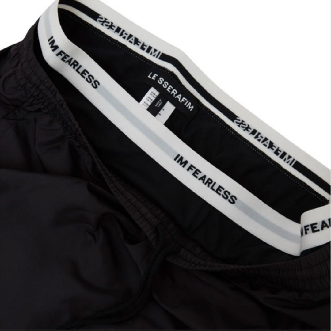 LE SSERAFIM ダブルレイヤーショーツ (黒) Mサイズ