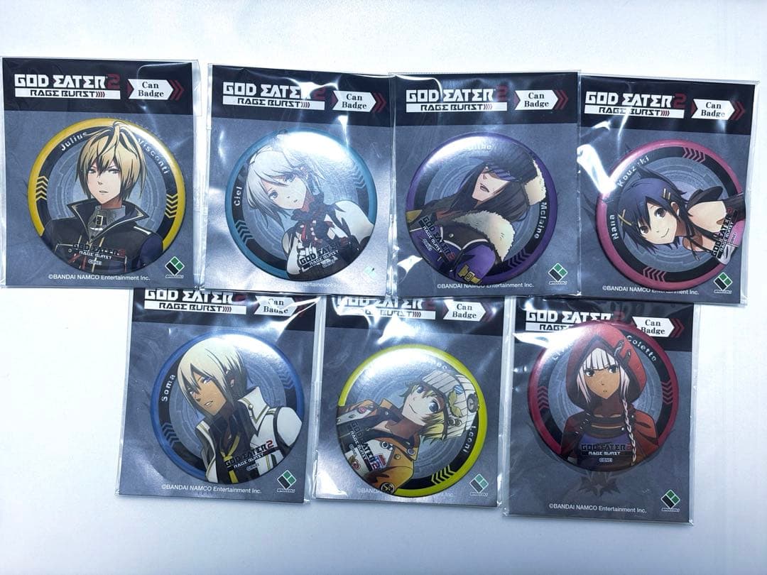 GOD EATER（ゴッドイーター）缶バッジ7点セット