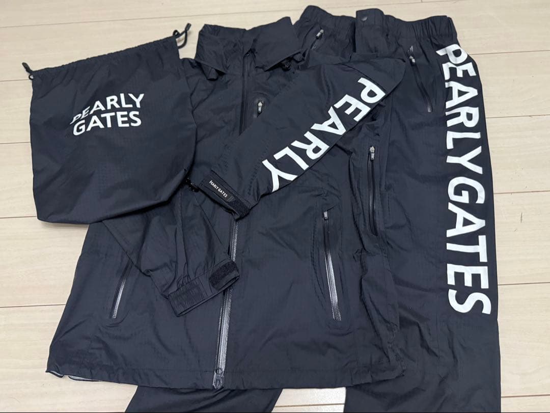 パーリーゲイツ◾️レインセットアップ◾️ブラック