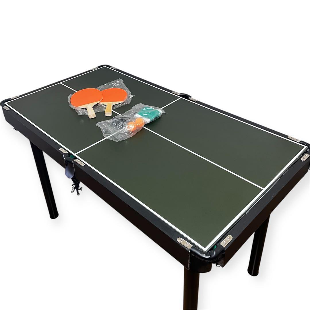 ４in１ マルチビリヤード台 卓球 ホッケー チェス パーティー向け