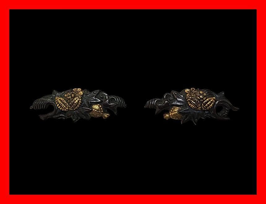 目貫 刀装具 鍔 日本刀 真剣 刀 骨董 アンティークコレクション 短刀 拵え3