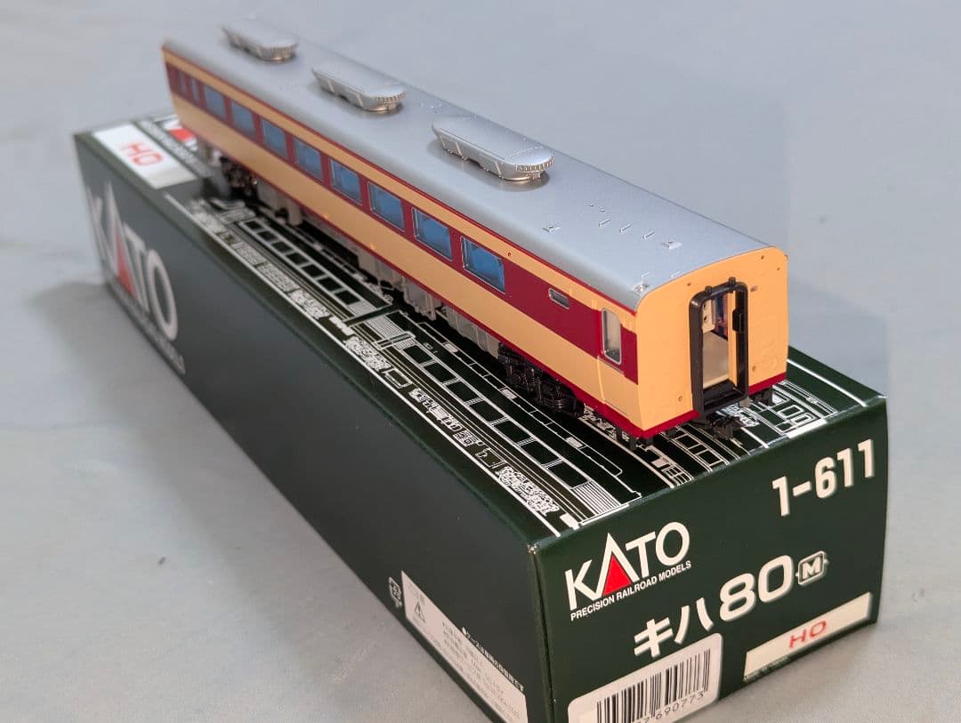 KATO　キハ８０　HOゲージ　【1-611】　M車　2023年ロット
