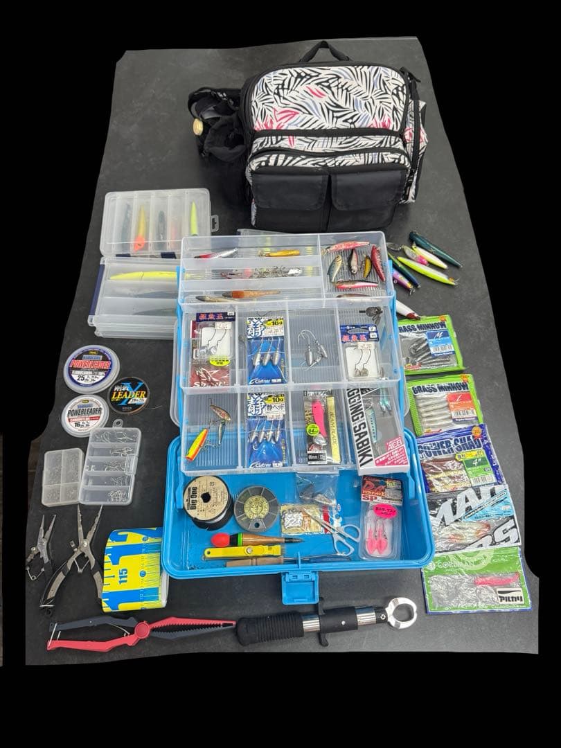 ルアータックルセット　ルアー40点以上　等