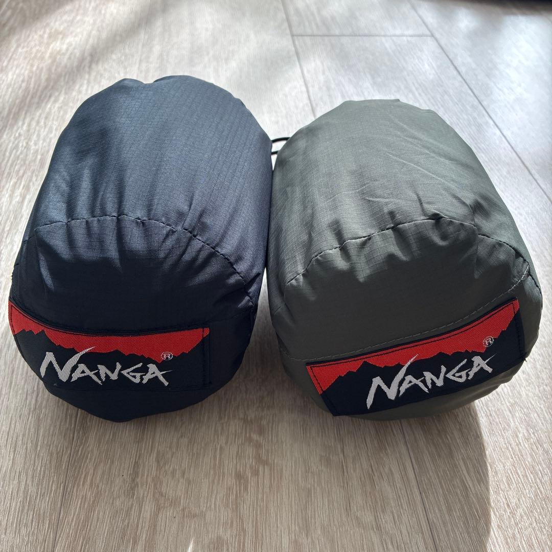 【ナンガ】ウォータープルーフスリーピングバッグカバー/シュラフカバー　2個セット