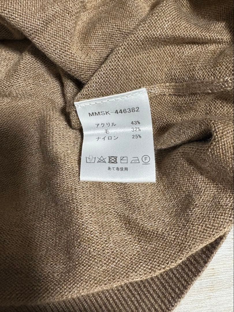 muta メンズ セーター ベージュ ゴルフ