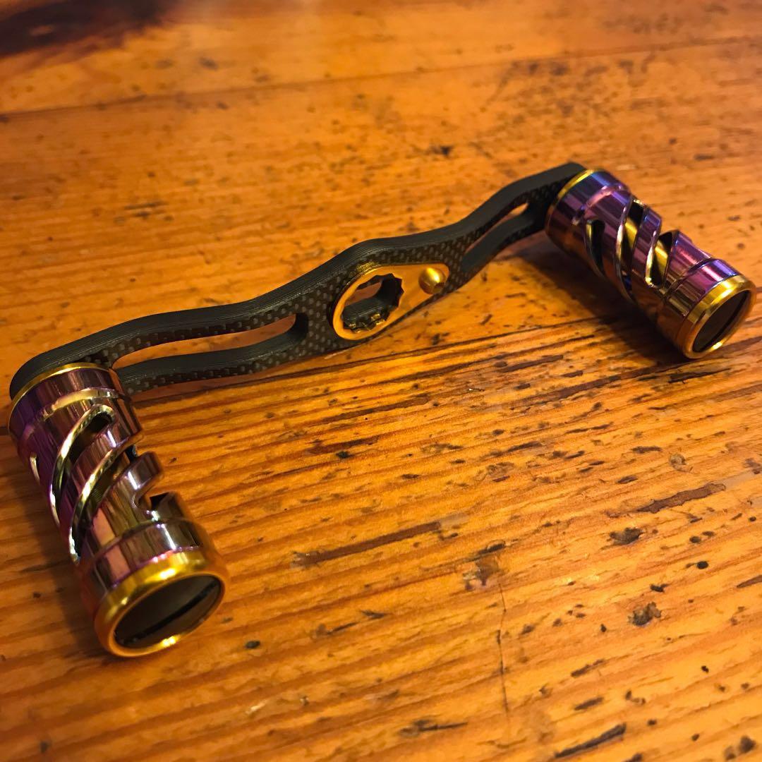 値下★数量限定★オーロラ★アブ.ダイワに適合★カスタムハンドル