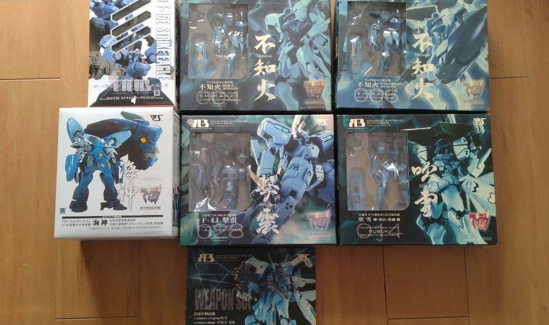 1週間限定　マブラヴ　A3フィギュア　横浜基地　戦術機　セット