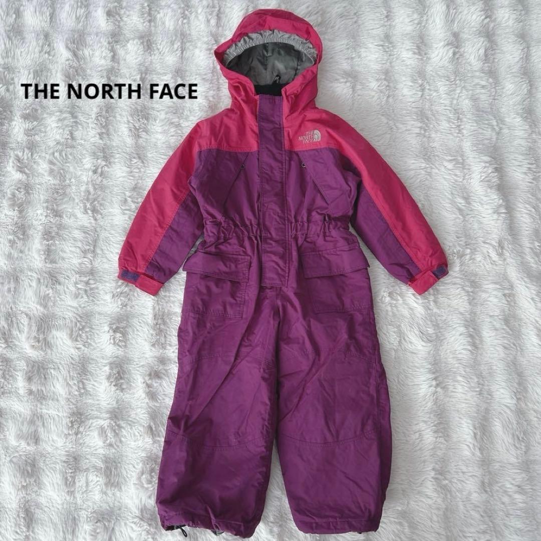 ノースフェイス★100㎝　キッズ　ジャンプスーツ スノーウェア　紫　ピンク