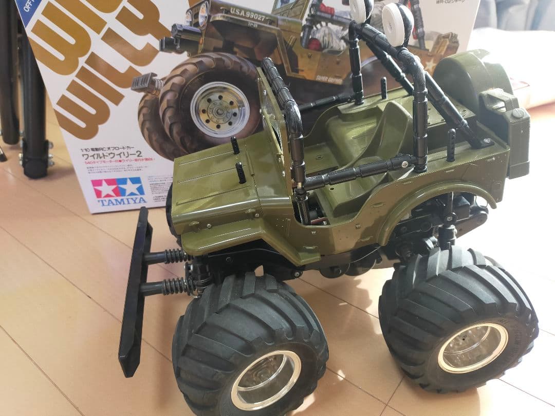 タミヤ　ワイルドウイリー2 とフタバ3PMプロポ　中古　ジャンク扱い