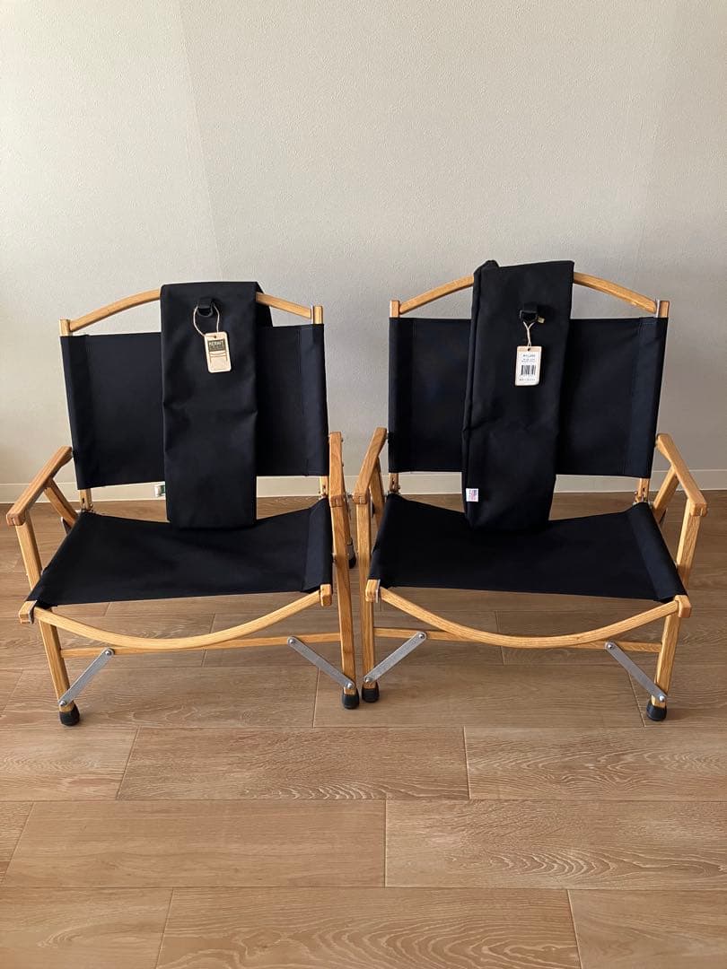 カーミットチェア ワイド ブラック2脚