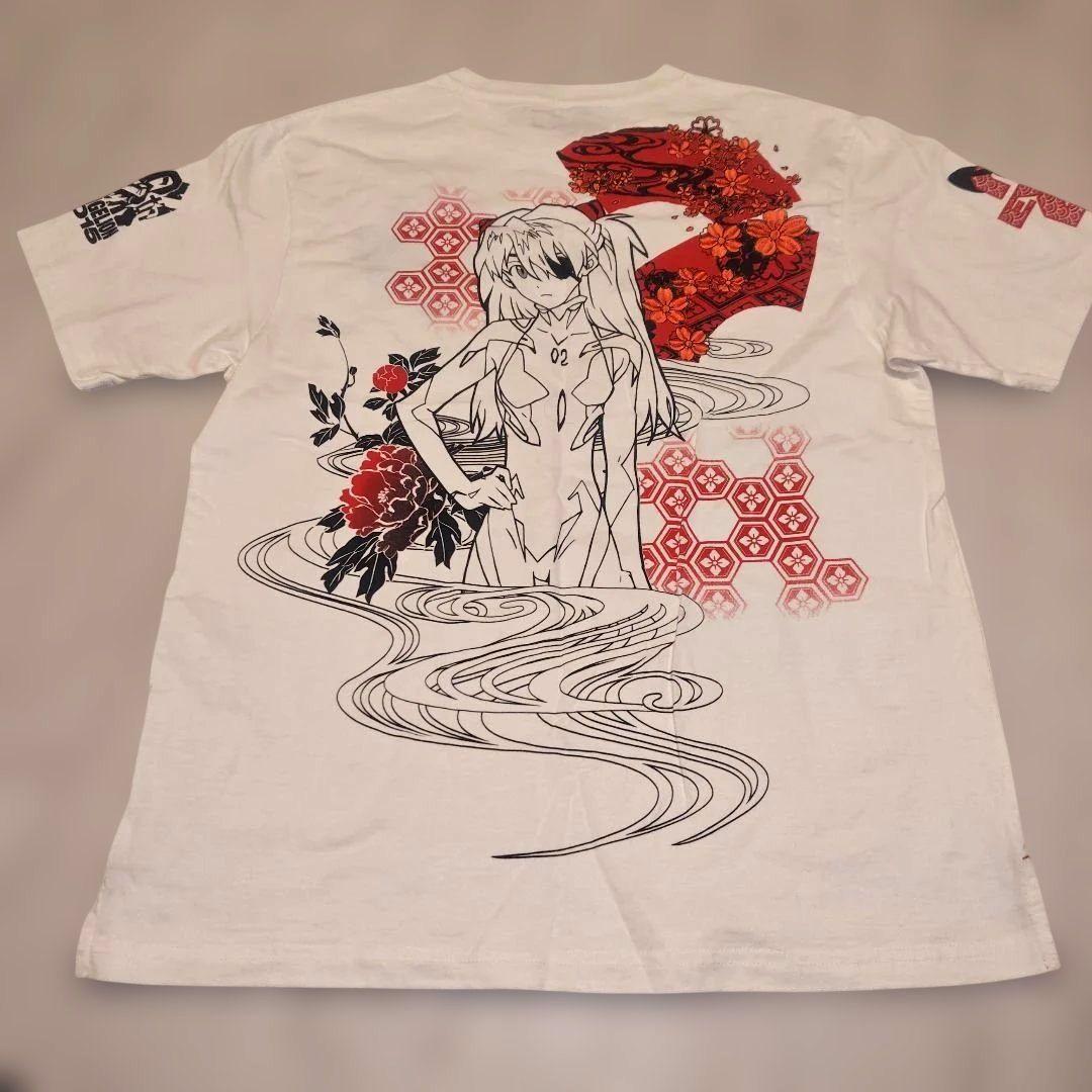 美品 エヴァンゲリオン　NERV×錦　アスカ Tシャツ　Lサイズ