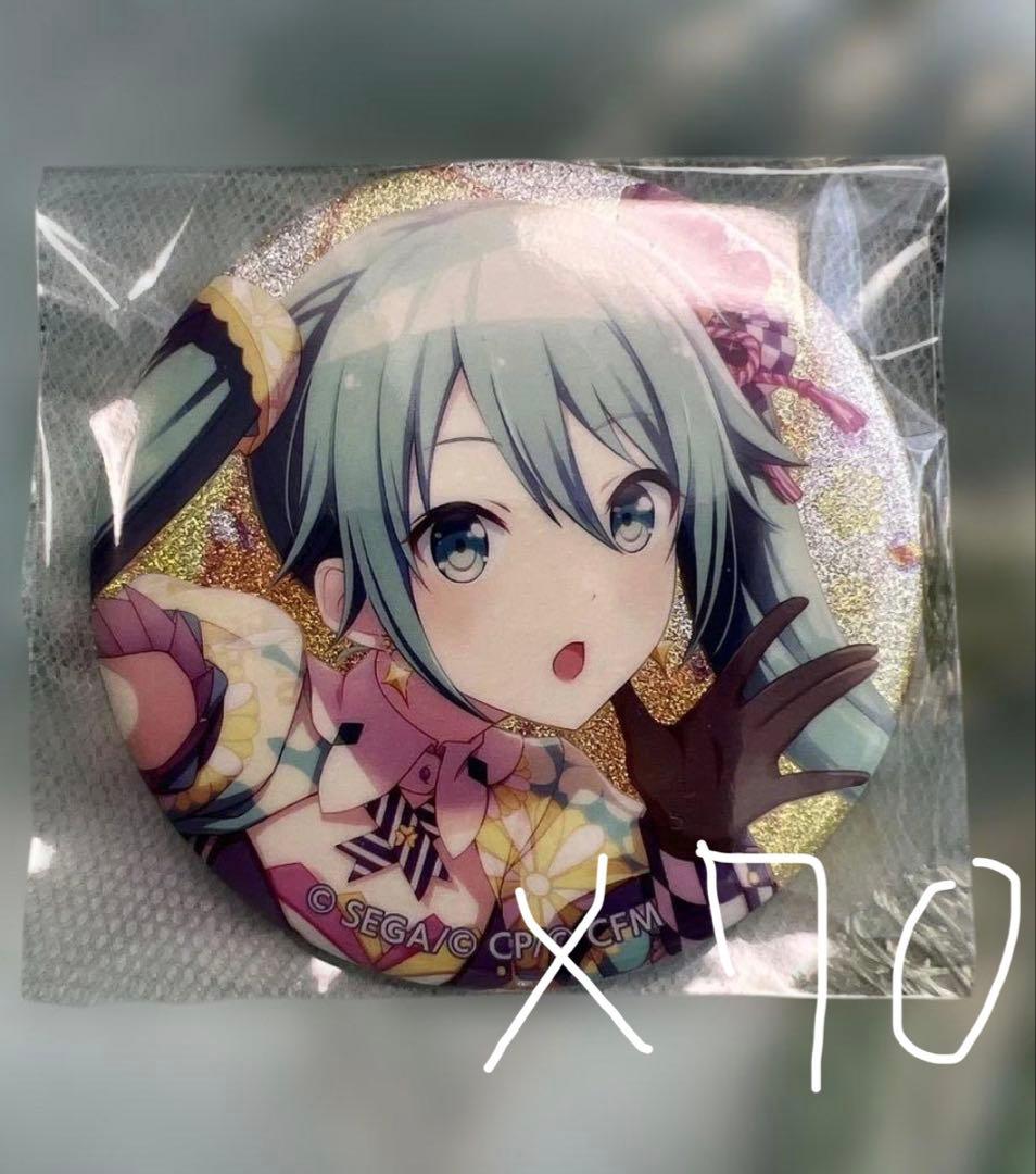 プロセカ グリッター缶バッジ 16A ミク