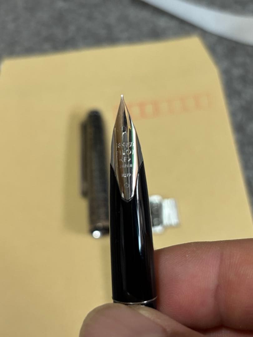 希少パイロットカスタム万年筆 スターリングシルバー般若心経ペン先18KWG