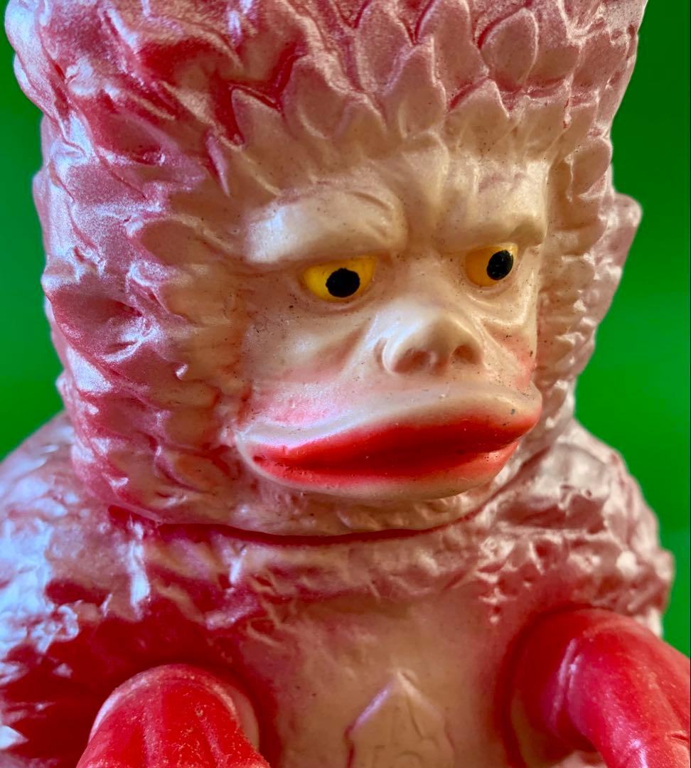 赤ガラモン 尾可動 未使用極美品 ソフビ人形 マルサン刻印無し希少品です！