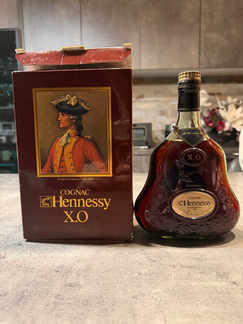 未開封　Hennessy XO コニャック 金キャップ　グリーンボトル