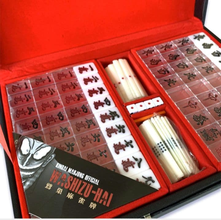 アカギ透明牌★公式★福本伸行/竹書房 アカギ 鷲巣麻雀牌★アカギ　手袋巾着