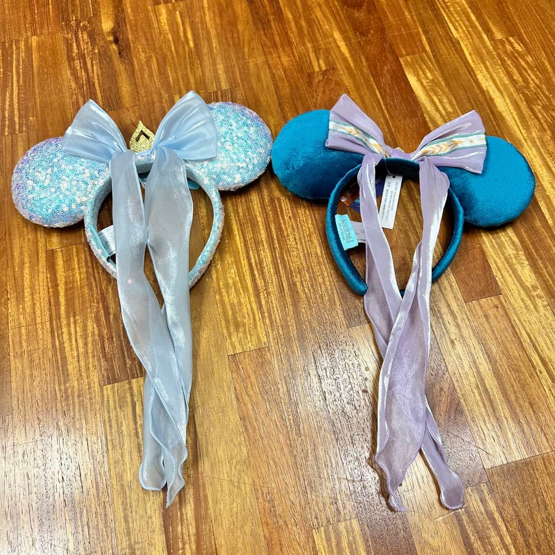 香港ディズニー　アナ雪　カチューシャ