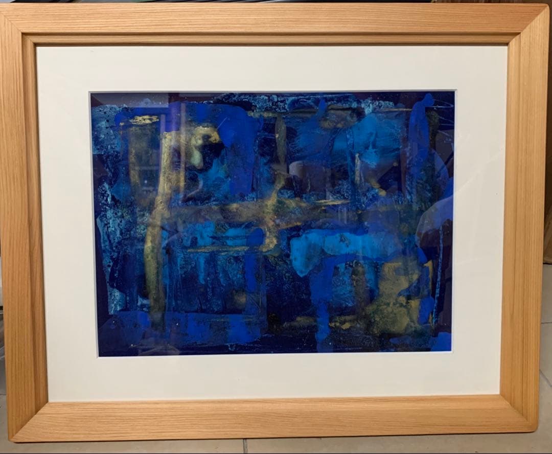 安藤玉子　原画　藍染のような作品