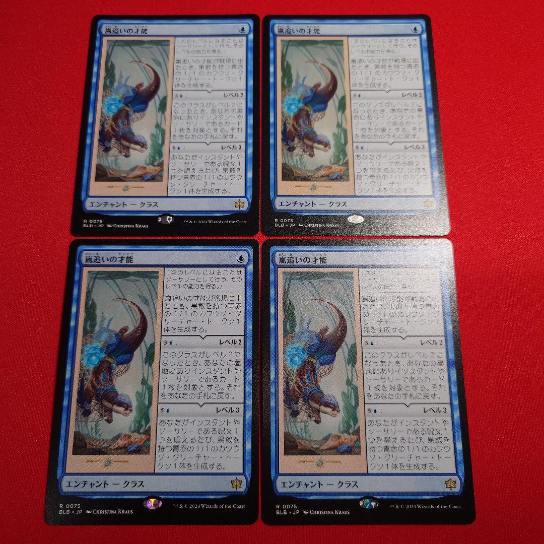 嵐追いの才能　4枚セット　日本語版