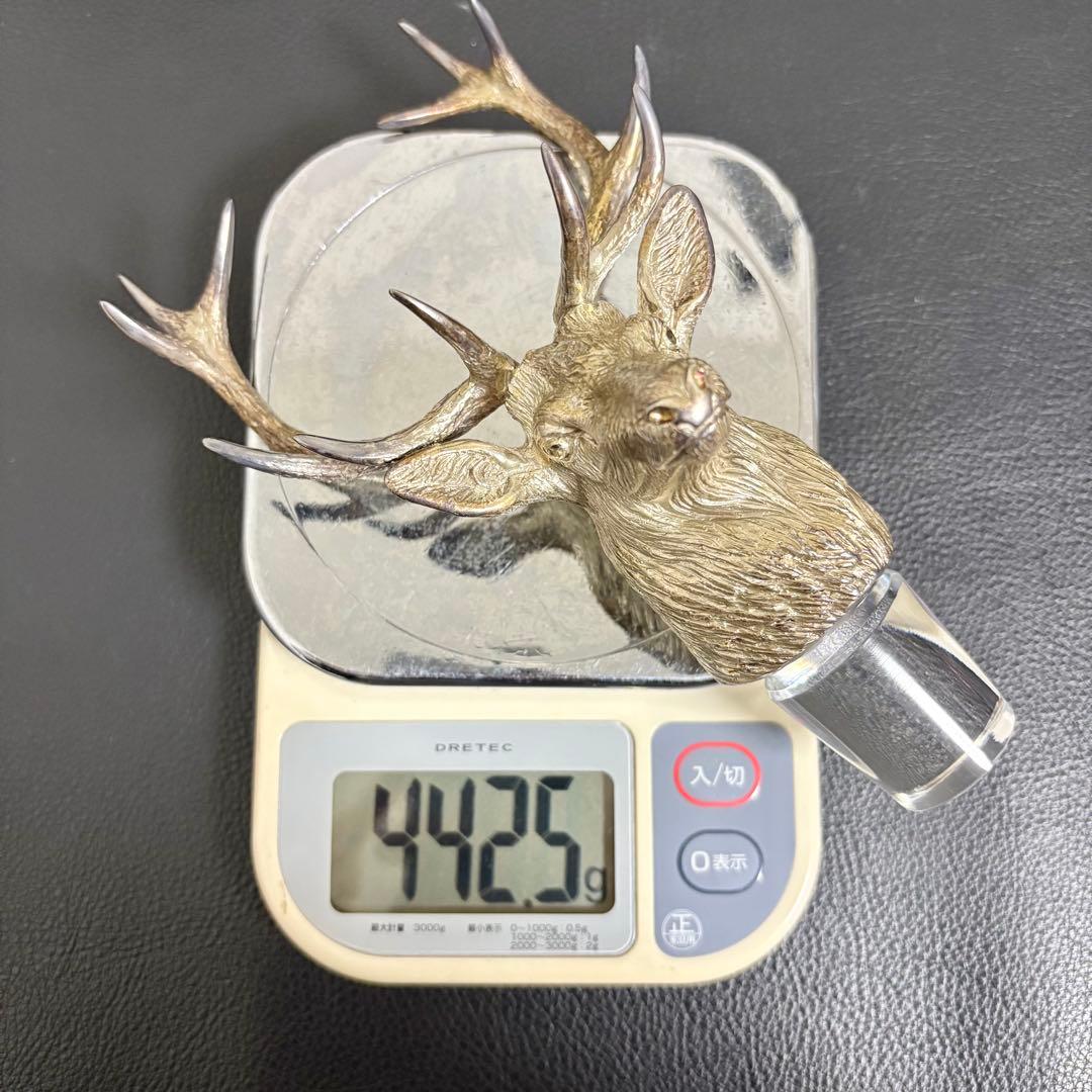 グレンフィディック30年 空ボトル 銀製牡鹿蓋 エディンバーグデキャンタ