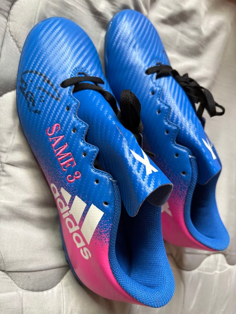 大宮アルディージャVENTUS★鮫島彩選手直筆サイン入り刺繍スパイク★アディダス